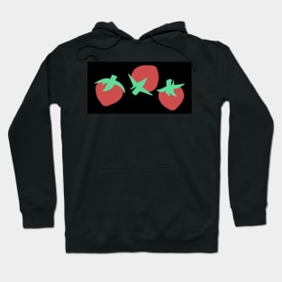 Black Strawberries Hoodie